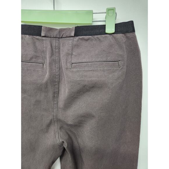 Lafayette 148 Women's Brown/Black Cotton Elastic Stretchy Skinny Pants, Size Sm - Picture 4 of 9